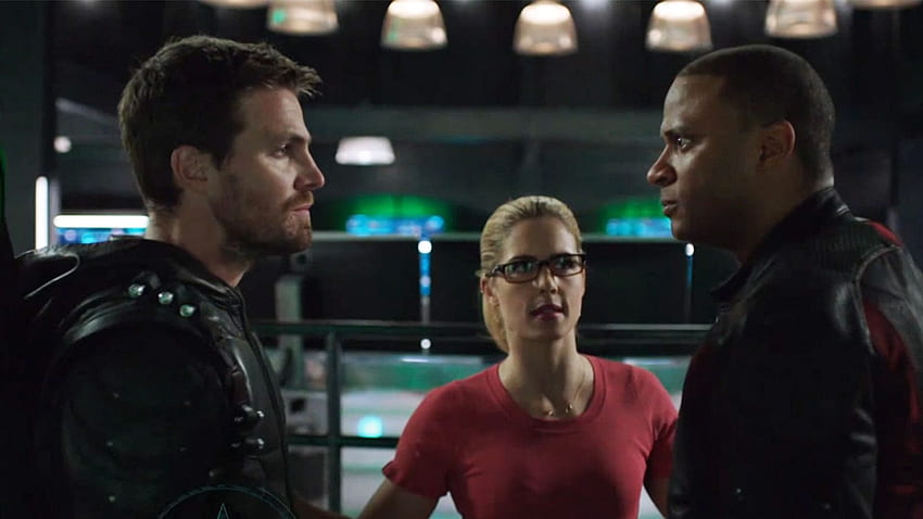 Arrow 시즌 6 에피소드 17: Diggle이 'Brothers In Arms' 프로모션에서 Oliver와 싸웁니다. HD 월페이퍼