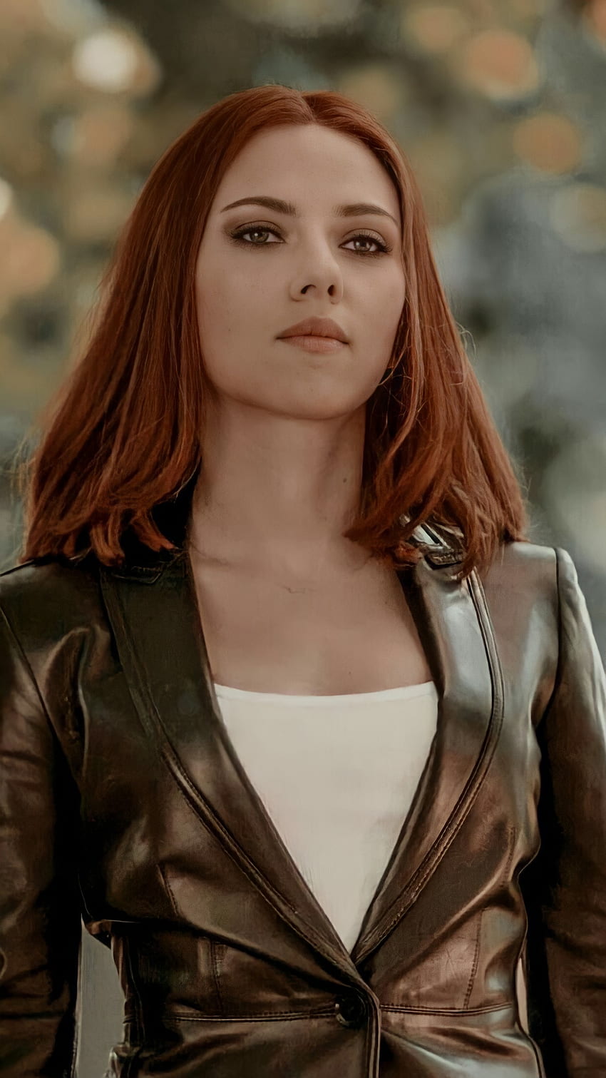 Scarlett Johansson, twarz, włosy Tapeta na telefon HD
