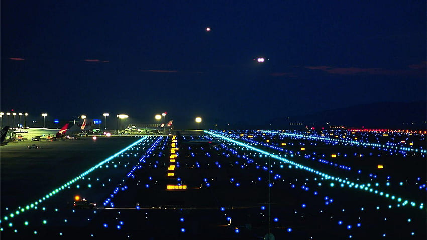 Airport Lights runway City  HD wallpaper | Pxfuel