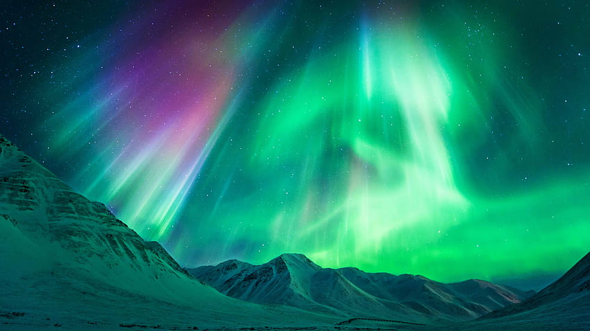 des meilleurs endroits pour représenter graphiquement les aurores boréales en Alaska. Bloc créatif Fond d'écran HD