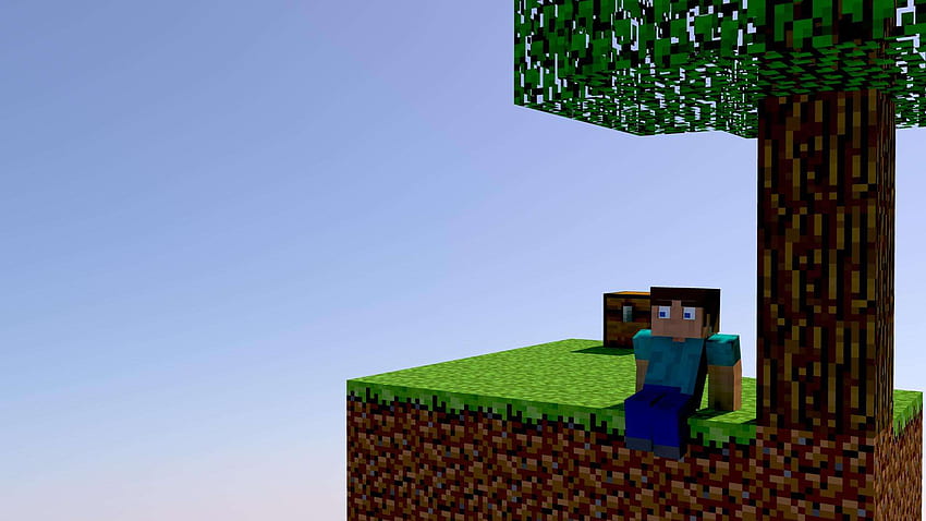 Minecraft Youtube Thumbnail-Hintergrund, Skyblock HD-Hintergrundbild