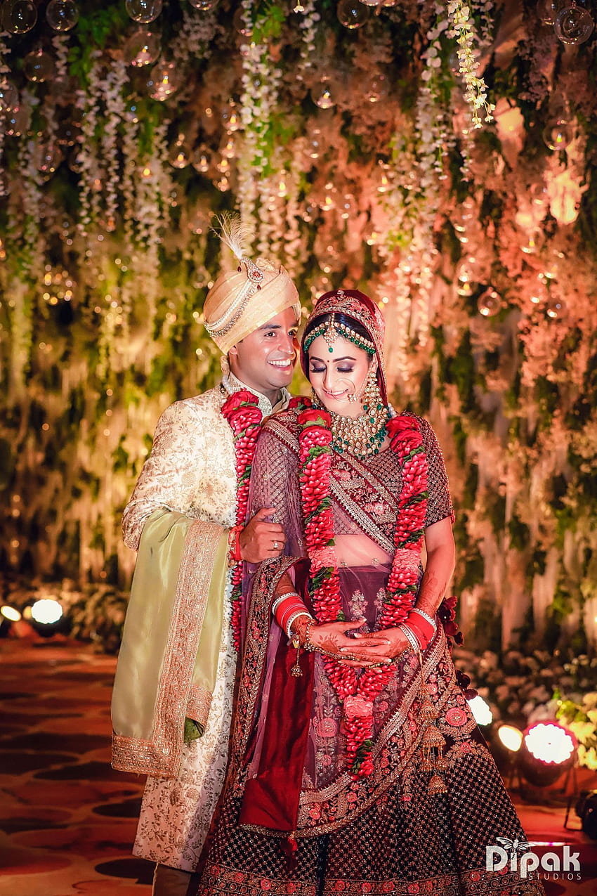 Couple de mariage indien graphie. Couples de Dipak Studios, mariage hindou Fond d'écran de téléphone HD
