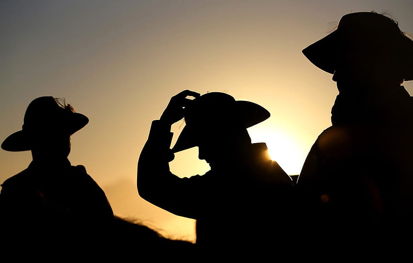 หมวก เงา ออสเตรเลีย ผู้ชาย Anzac Day Currumbin QLD for หมวด праздники วอลล์เปเปอร์ HD