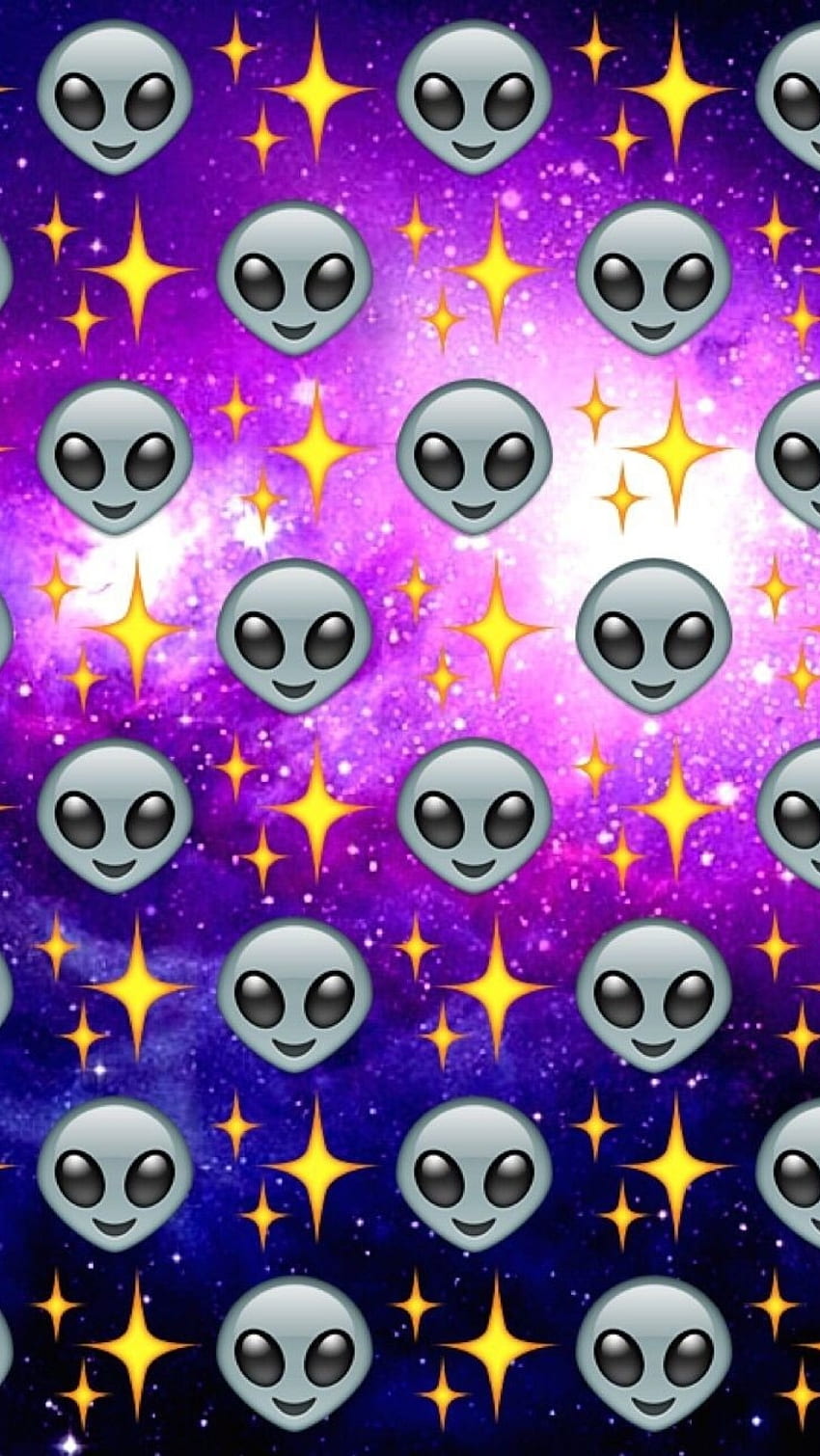 Emoji, Emoji Alien, monster wallpaper ponsel HD