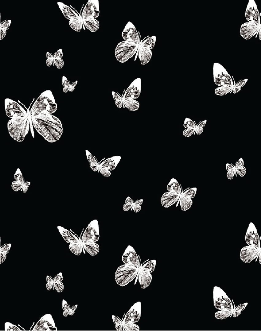 Butterfly Hand Black White Art iPhone 8 Wallpapers Free Download