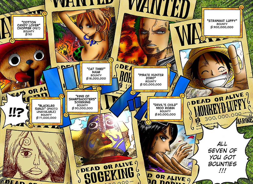One Piece e fundo, Usopp Bounty papel de parede HD