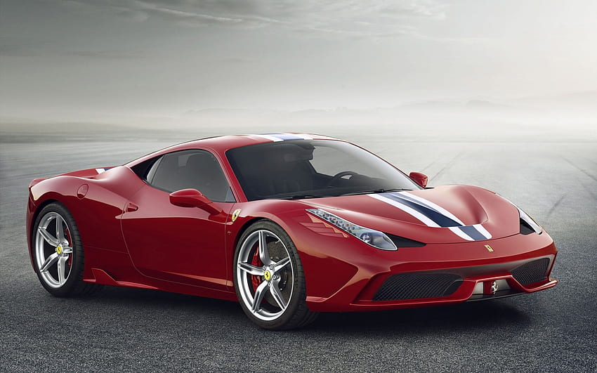 Ferrari 458, samochód, szybkie samochody, samochody, ferrari, super samochody, czerwone samochody Tapeta HD