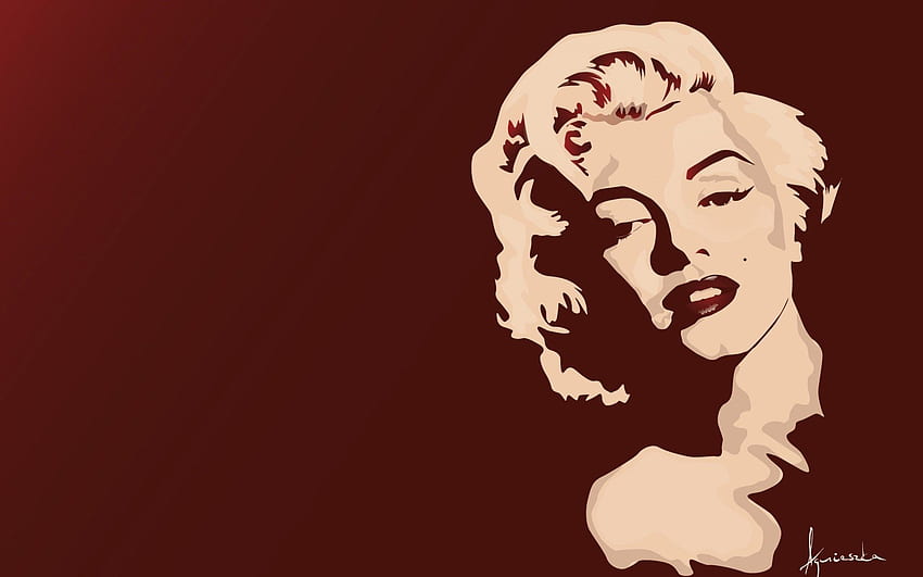 Arte del retrato de Marilyn Monroe, arte pop de Marilyn Monroe fondo de pantalla