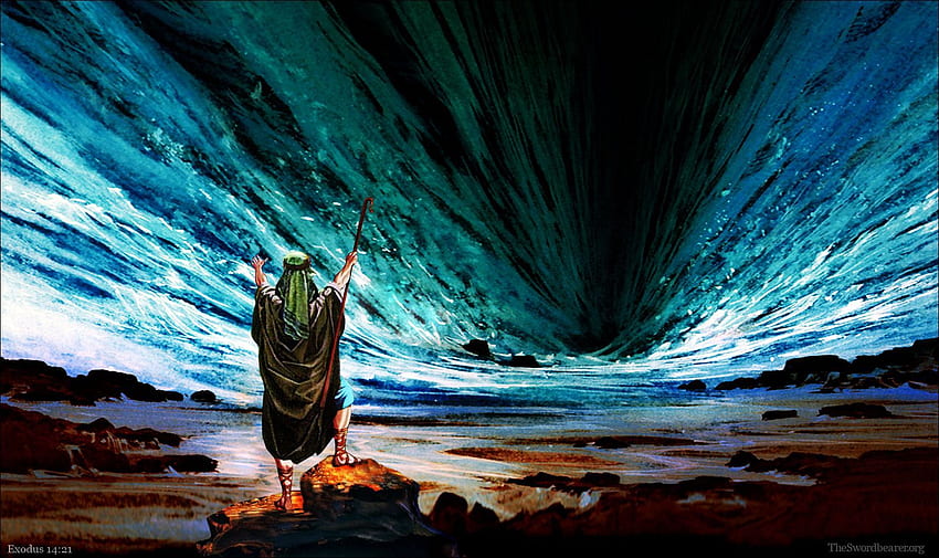 Mojżesz, Dziesięć Przykazań i Morze Czerwone. Mar Vermelho, Książę Egiptu Tapeta HD