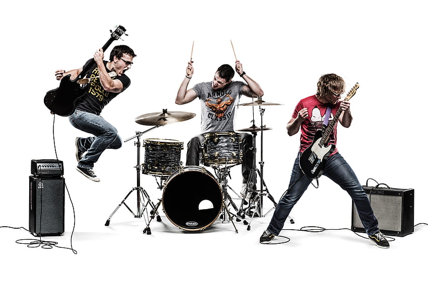 Musik, Rockband-Instrument HD-Hintergrundbild