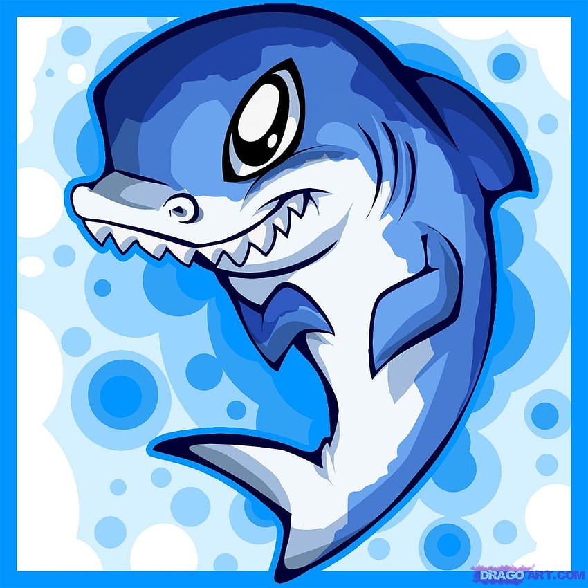 Tiger Sharks By Kalea L. Matias - Lessons, Cute Cartoon Shark HD phone wallpaper