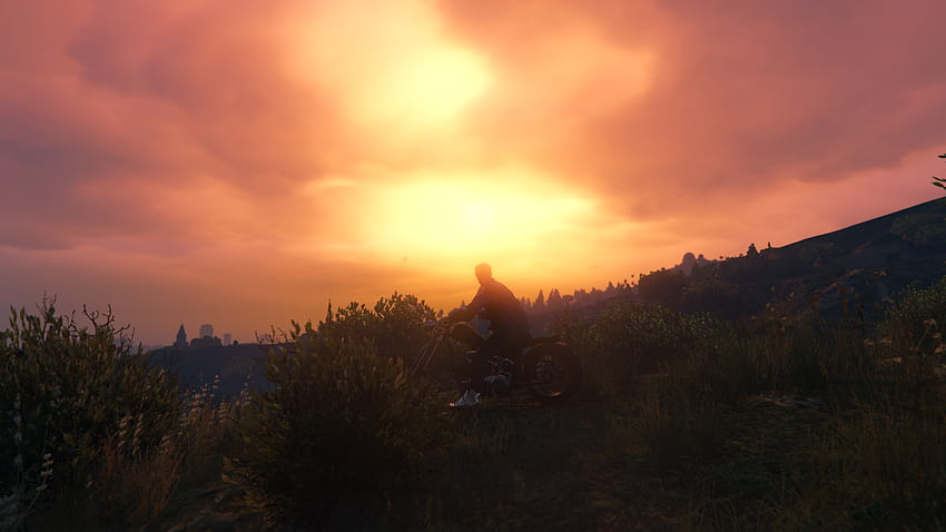 Gta V, Sunset, Scenic, In Game, Grand Theft Auto HD wallpaper