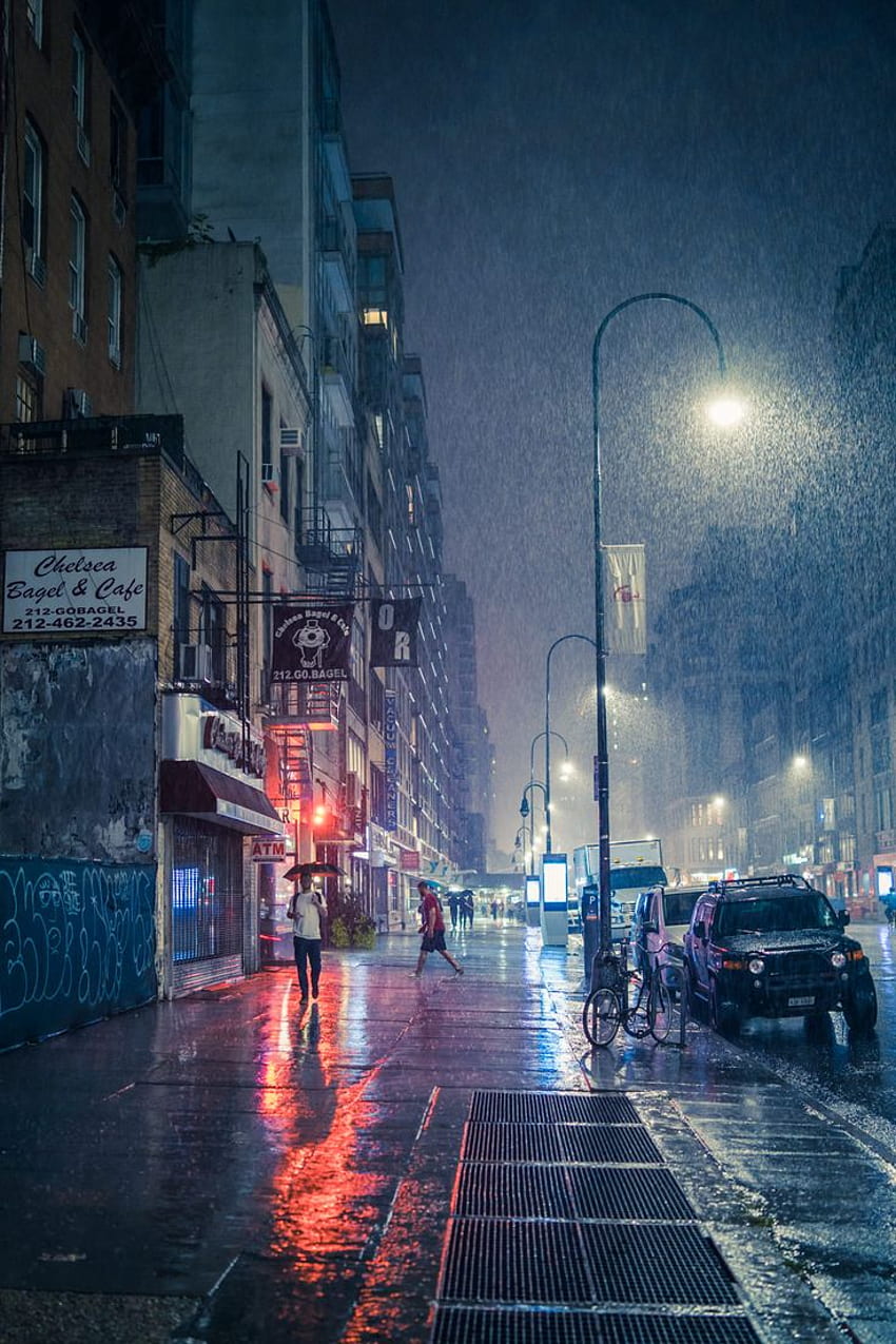 New York in the Rain. City rain, Rainy city, Cityscape graphy, Rainy Day New York HD phone wallpaper