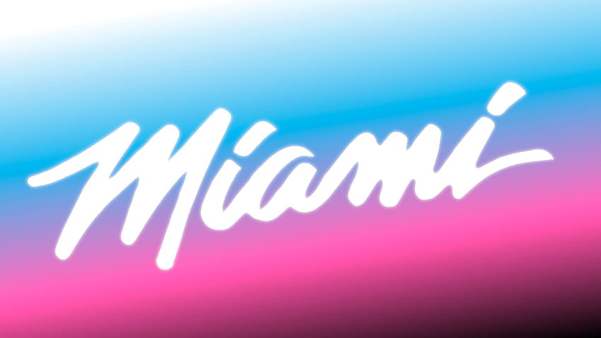Imadło gradientowe: ciepło, Miami Heat Vice Tapeta HD