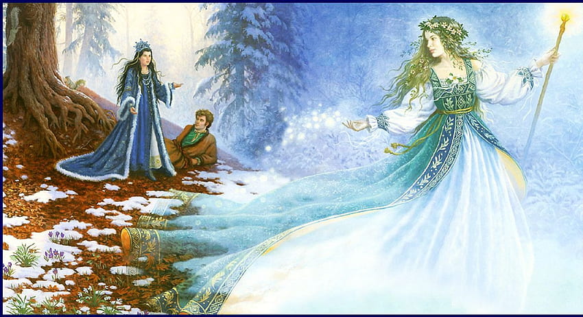 Fairy and Princess, mist, mystic, artwork, man, forest, woman HD ...