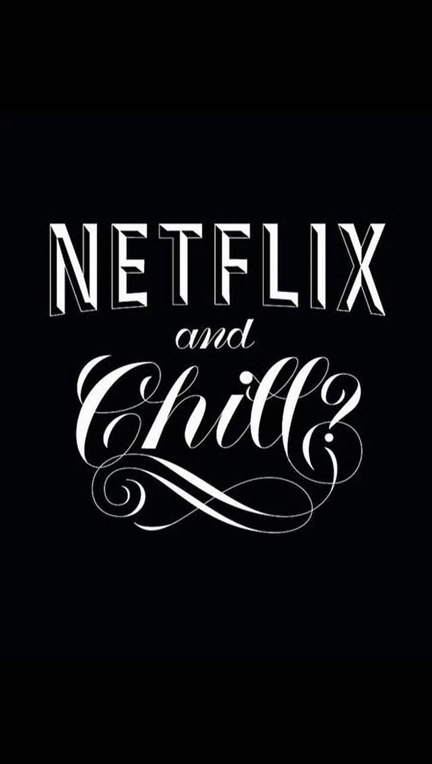 Netflix y relajarse, logotipo de Netflix fondo de pantalla del teléfono