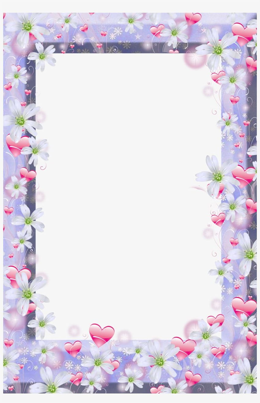 Pin By Slgudiel On And More - Violet Flower Frame Png - Transparent PNG HD phone wallpaper