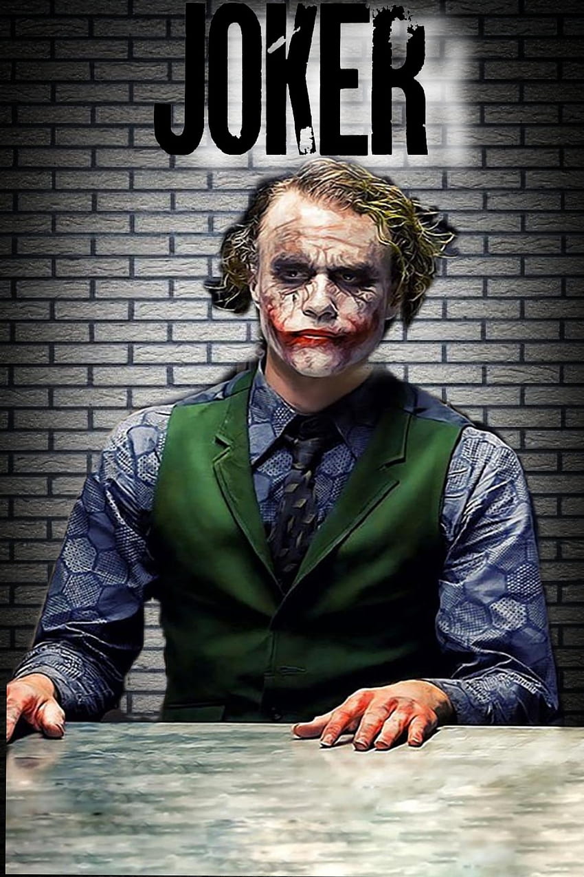 Joker, heath ledger, neden bu kadar ciddi, kara şövalye HD telefon duvar kağıdı