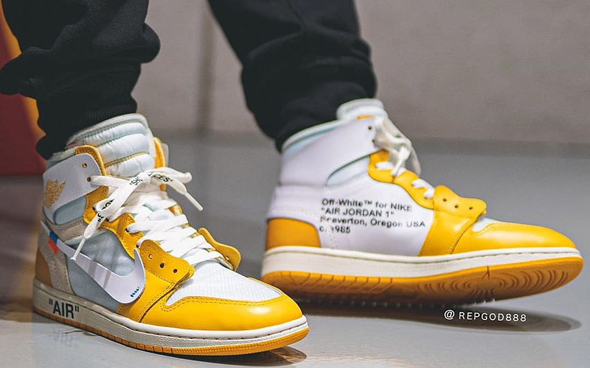 Off White™ X Air Jordan 1 'Canary Yellow' Could Release Soon Dlmag HD wallpaper