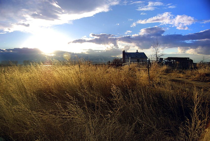 Utah Farmhouse by Kyle W. Prier HD wallpaper