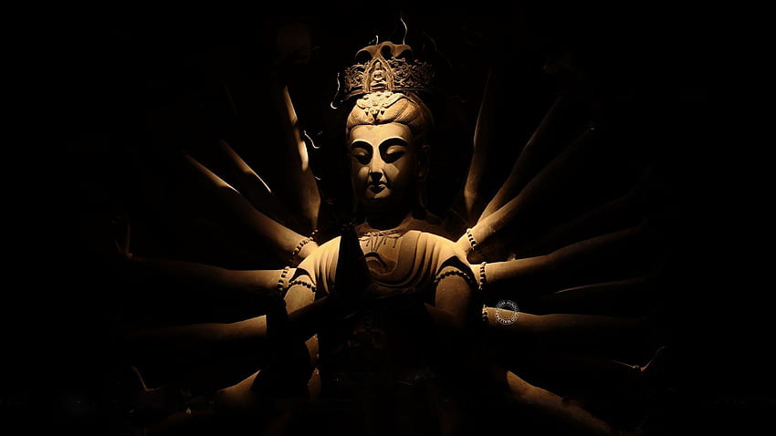 Gautam Buddha ในสีดำและสีขาว เทพเจ้าฮินดูและเทพธิดาพระพุทธเจ้า วอลล์เปเปอร์ HD