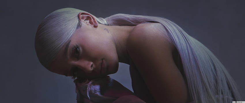 Ariana Grande long blonde ponytail, Ariana Grande iPad HD wallpaper