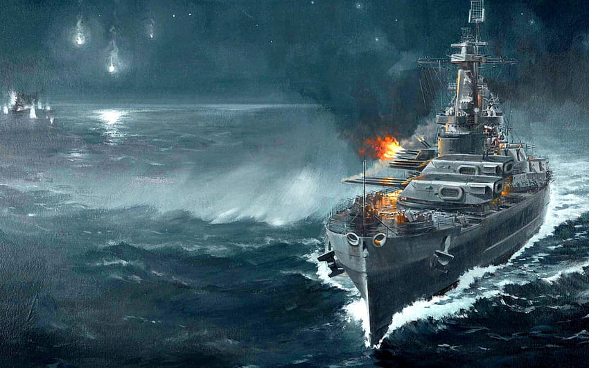 Batalla naval nocturna y [] para tu móvil y tableta. Explora los buques de guerra de la Marina de los EE. UU. Buques de guerra de la Marina de los EE. UU., Marina de los EE. UU. fondo de pantalla