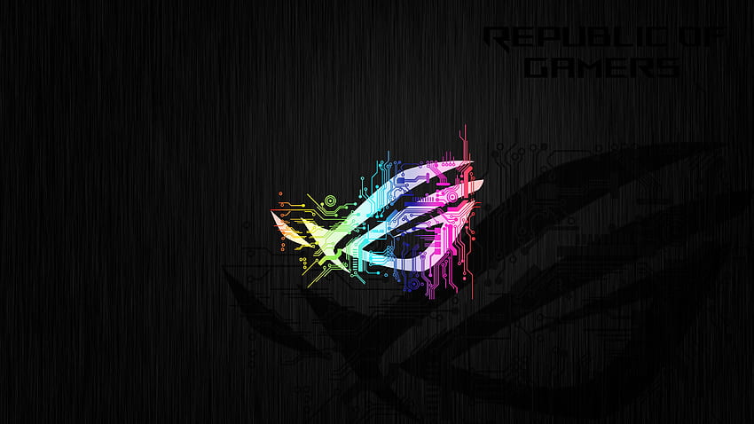 Logo ASUS ROG Neon, ROG RGB Spectrum Tapeta HD