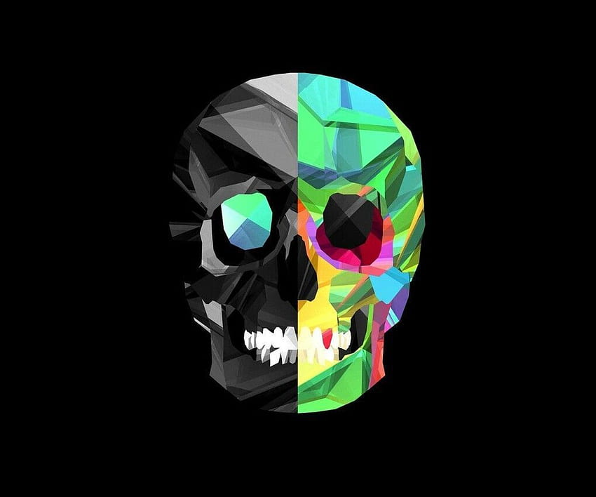 Neon Skull - , Neon Skull Background sur Bat, Cool Minimalist Skeleton Fond d'écran HD