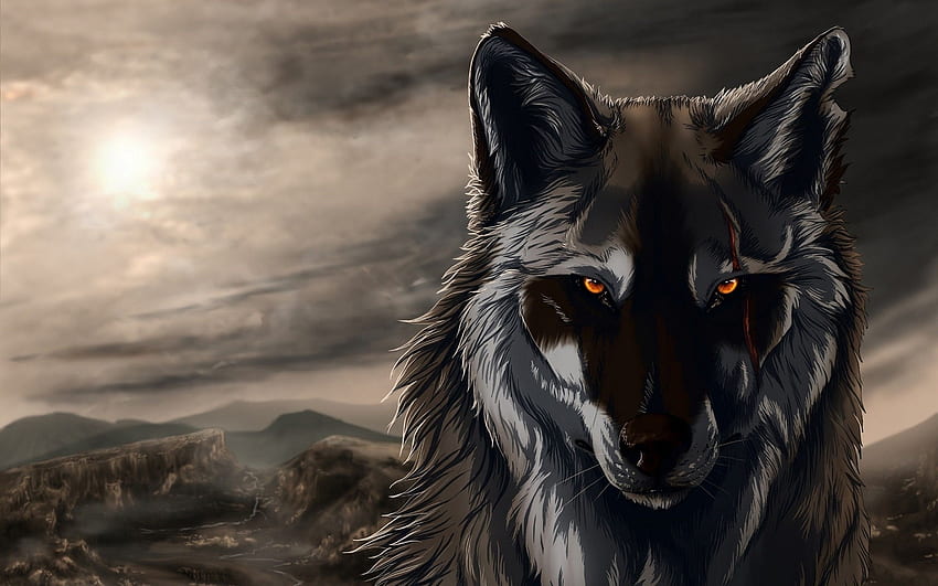 Furry Wolf, Cute Anime Wolf HD wallpaper