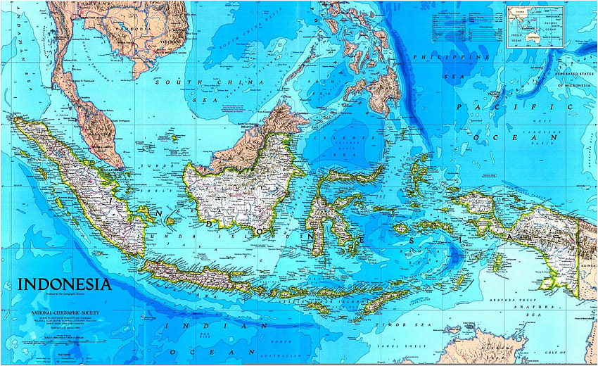 Indonesia map 1996(, 3M), shenzhen map, world map, cap lamps, LED safety lamp, mineral lamps, miner's lamps, m. National geographic maps, Map art print, Asia map, Peta Indonesia HD wallpaper