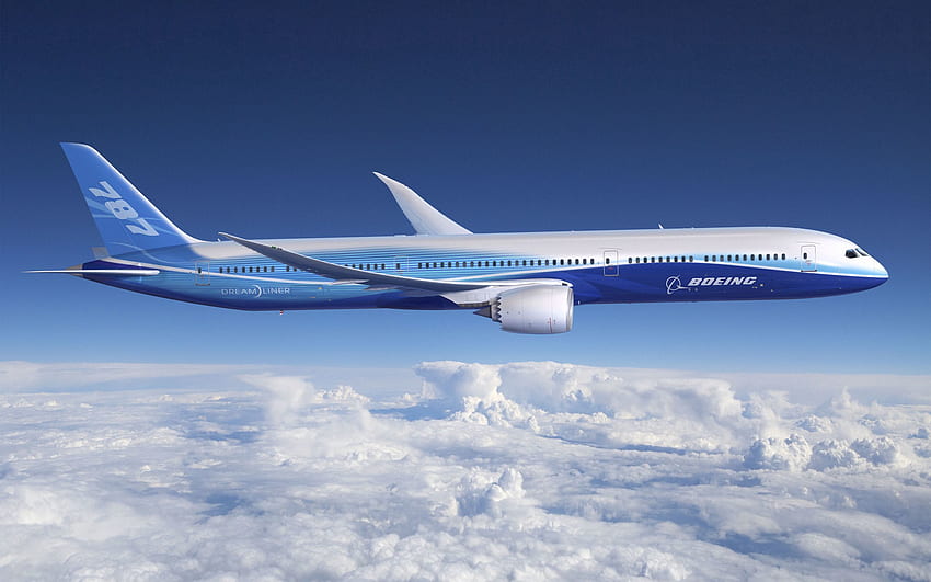 Sky, Clouds, , , Aircraft, Boeing, Aviation, Dreamliner, 787, Planes HD wallpaper