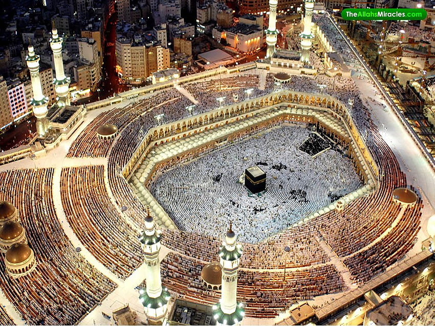 Haram Shareef – Mecca Arabia Saudita, Arabia Saudita Bird's Eye Sfondo HD