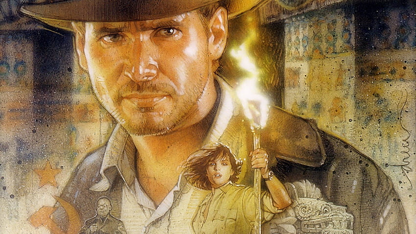 Indiana Jones and the Infernal Machine and Background, Indiana Jones Art HD wallpaper