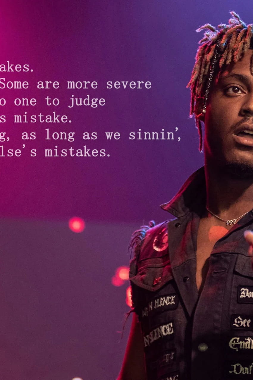 Juice Wrld Quotes Wallpapers  Top Free Juice Wrld Quotes Backgrounds   WallpaperAccess
