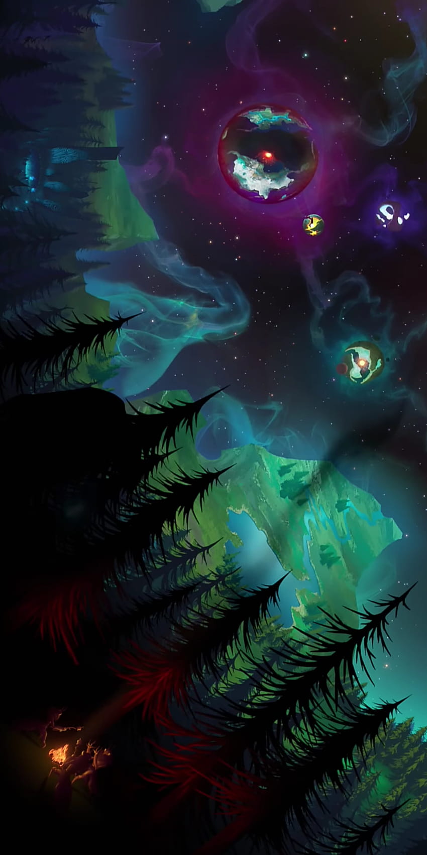 Outer Wilds Eye, Atmosphäre, Universum, Spiele, Weltraum HD-Handy-Hintergrundbild