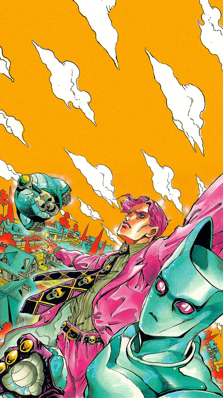 Posting a a day until stone ocean is animated day 70: Kira and Killer Queen : JoJo HD phone wallpaper