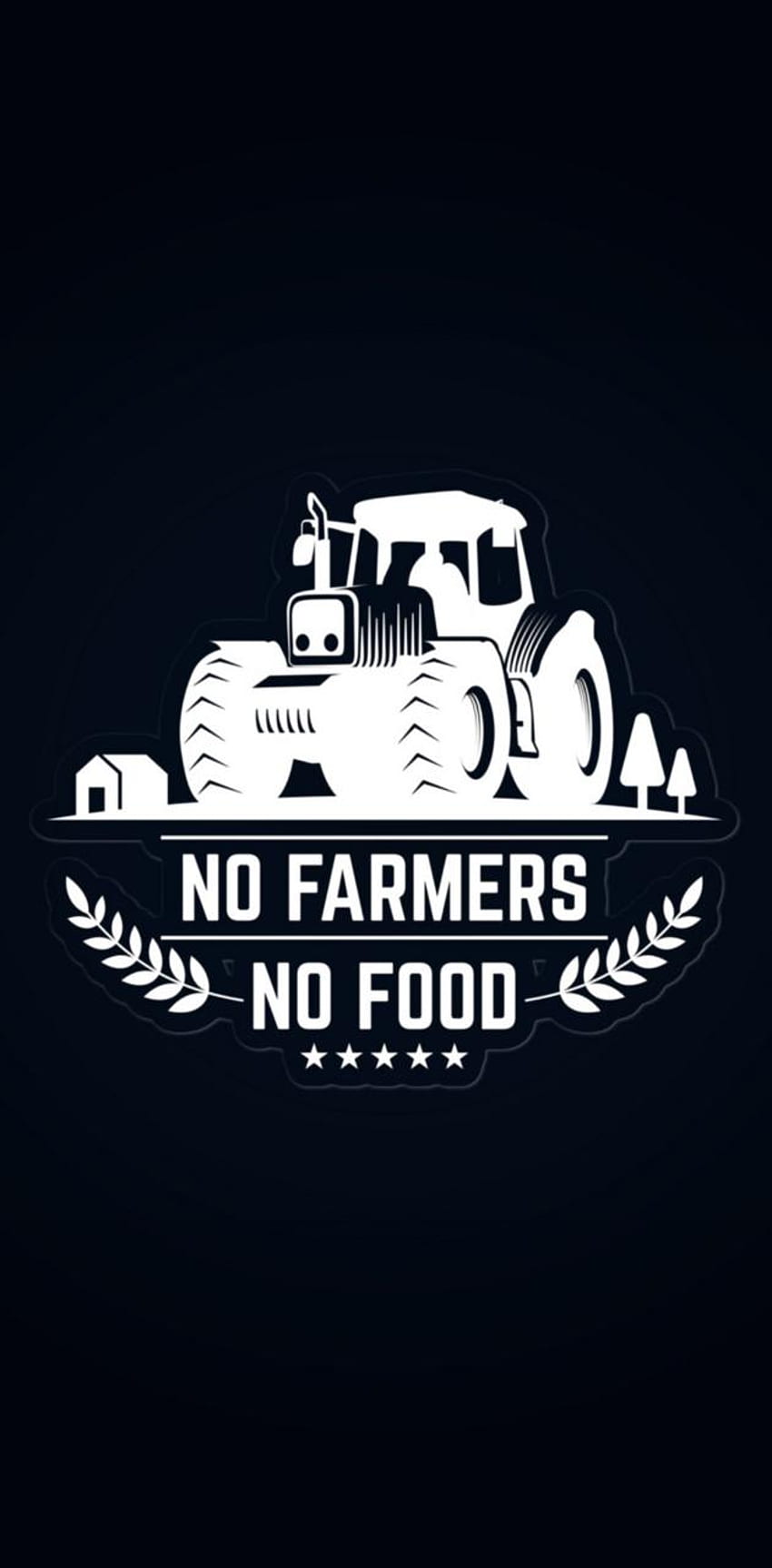 Без фермер Без храна, лого на храна HD тапет за телефон
