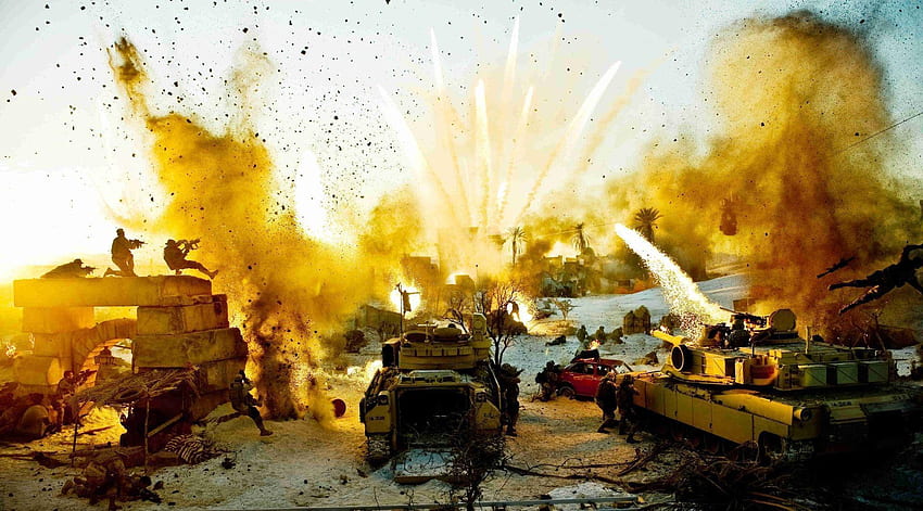 Explosionshintergrund, Filmexplosion HD-Hintergrundbild