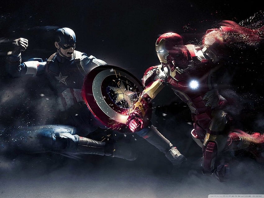 Captain America vs Iron Man Ultra Background for U TV : & UltraWide & Laptop : Tablet : Smartphone, Iron Man Mini HD wallpaper