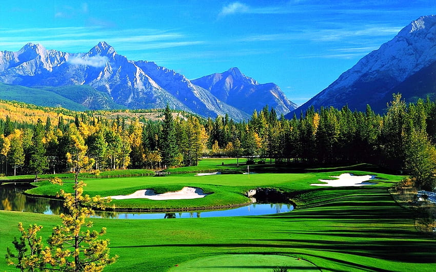 golf course background tablet, Samsung HD wallpaper