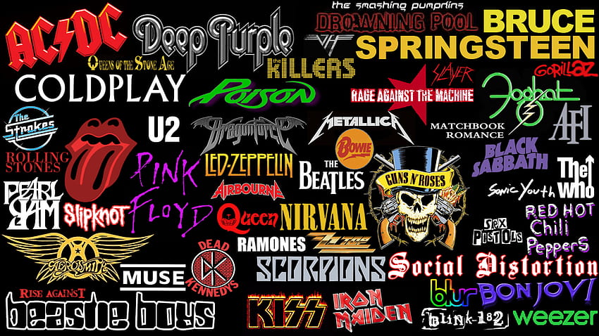 Cool Rock Band Logos HD wallpaper  Pxfuel