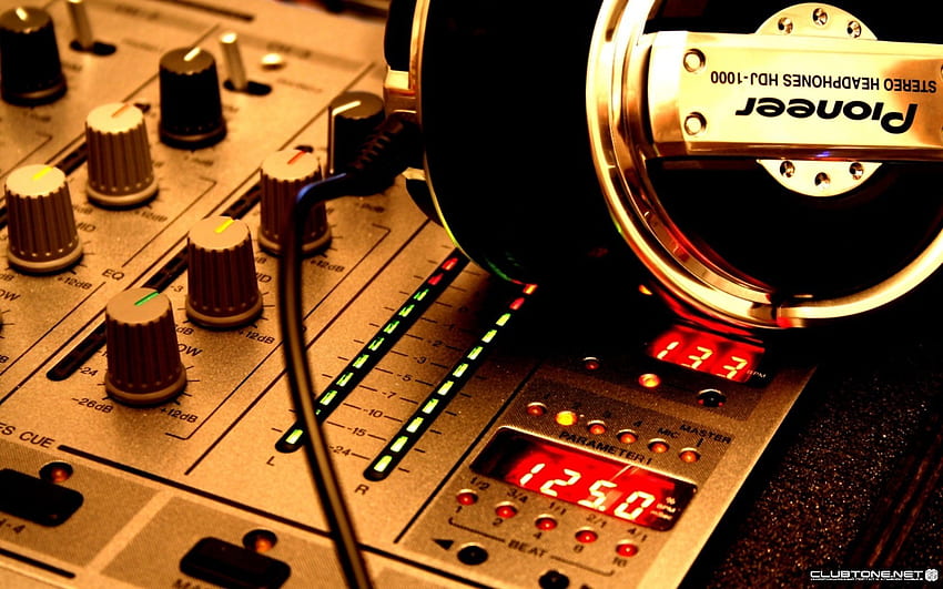 дистанционно управление DJ система слушалки музика радио HD тапет