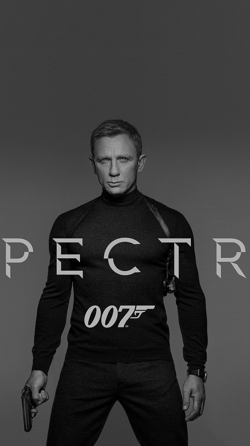 James Bond 007 Spectre Movie Film Poster Dark Bw HD phone wallpaper ...