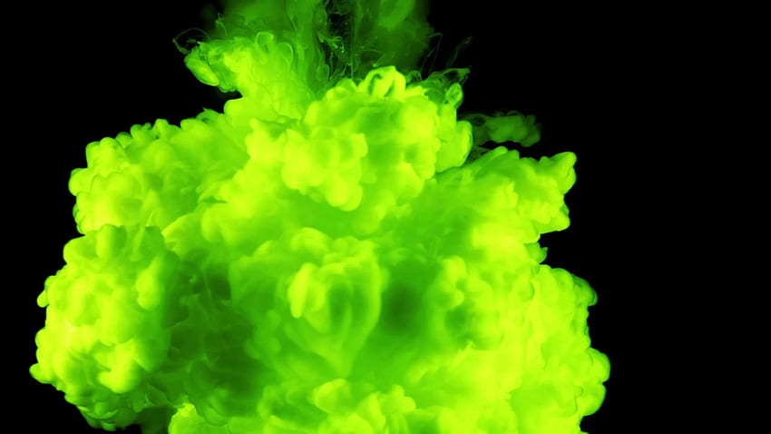 Grüner Rauch, Neongrüner Rauch HD-Hintergrundbild