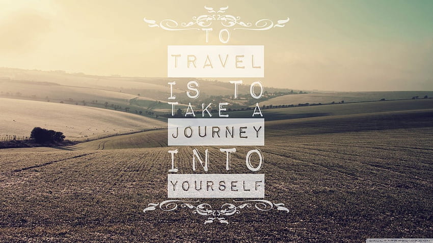 Traveling Quote ❤ for Ultra, Vintage Travel HD wallpaper
