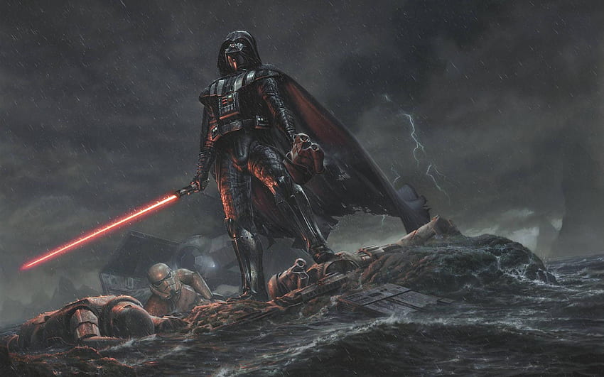 Dartha Vadera. , Tło, , Sztuka . Ilustracja Gwiezdnych Wojen, Darth Vader, Gwiezdne Wojny, Gwiezdne Wojny Artwork Tapeta HD