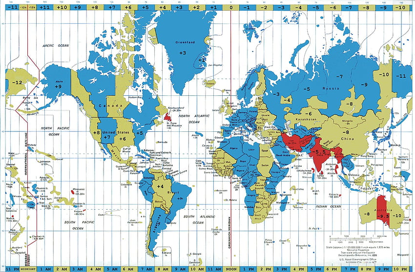 Garaje Reloj mundial Mapa de As Wells Zona horaria fondo de pantalla