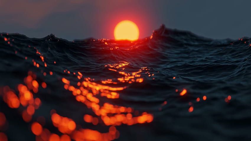 SLOW MO OCEAN LANGSUNG UNTUK / Seluler, Red Ocean Wallpaper HD