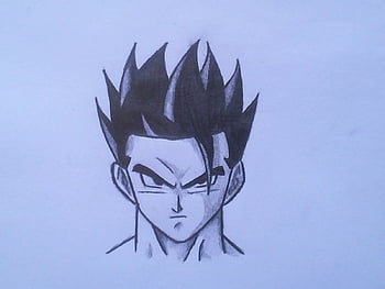 Png Free Stock Cells Drawing Gohan - Line Art - Free Transparent PNG  Download - PNGkey